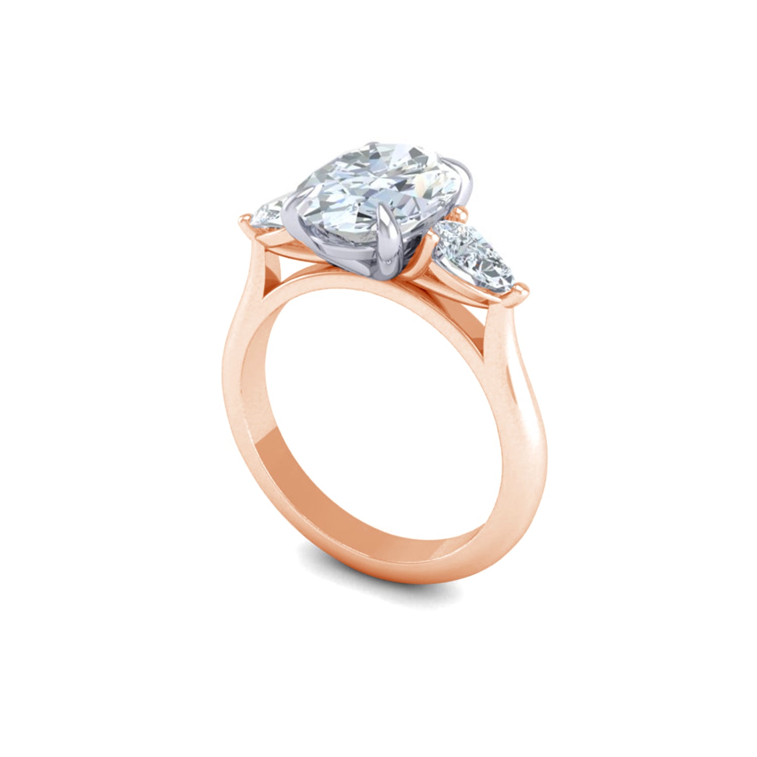 Ursa Oval Trilogy Engagement Ring
