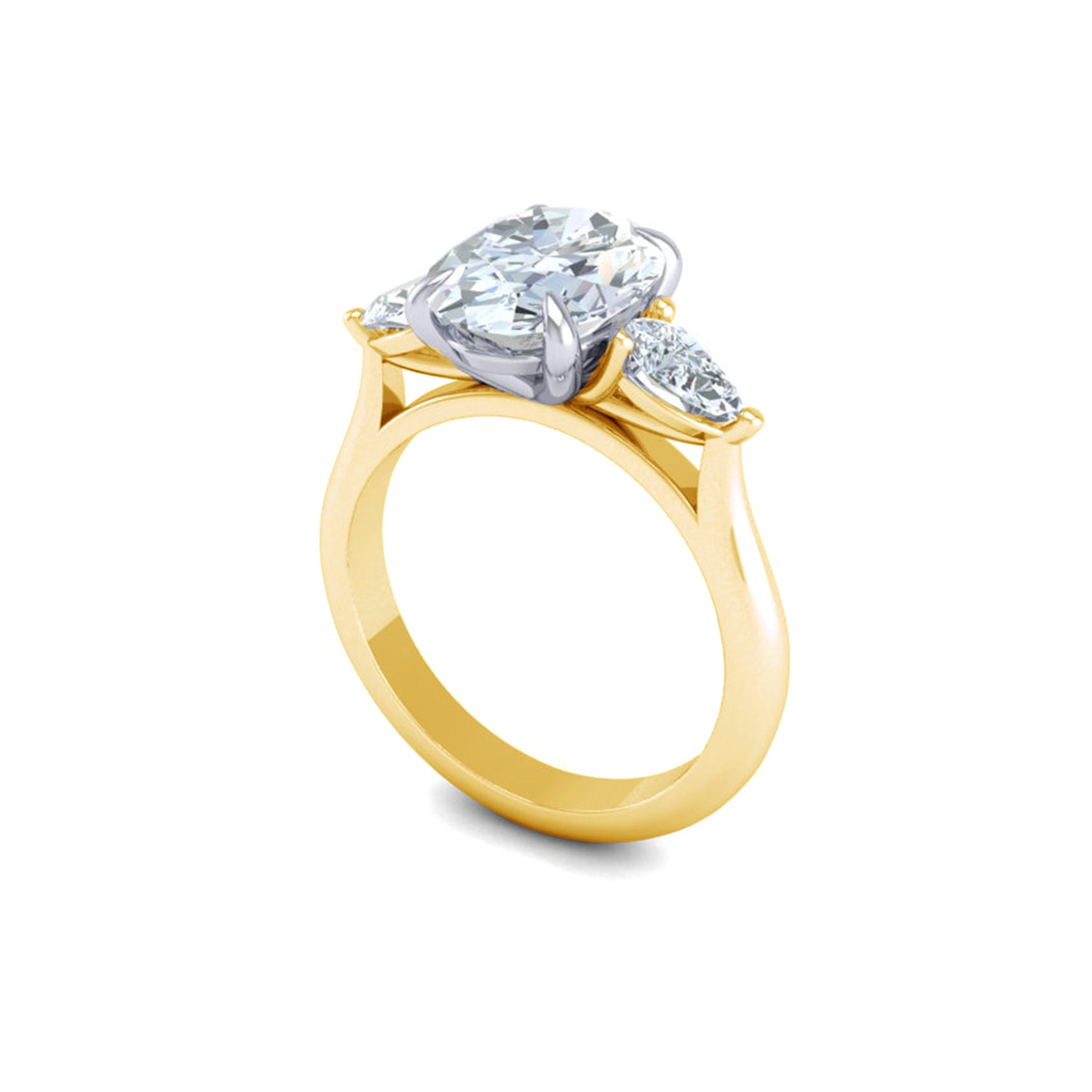 Ursa Oval Trilogy Engagement Ring