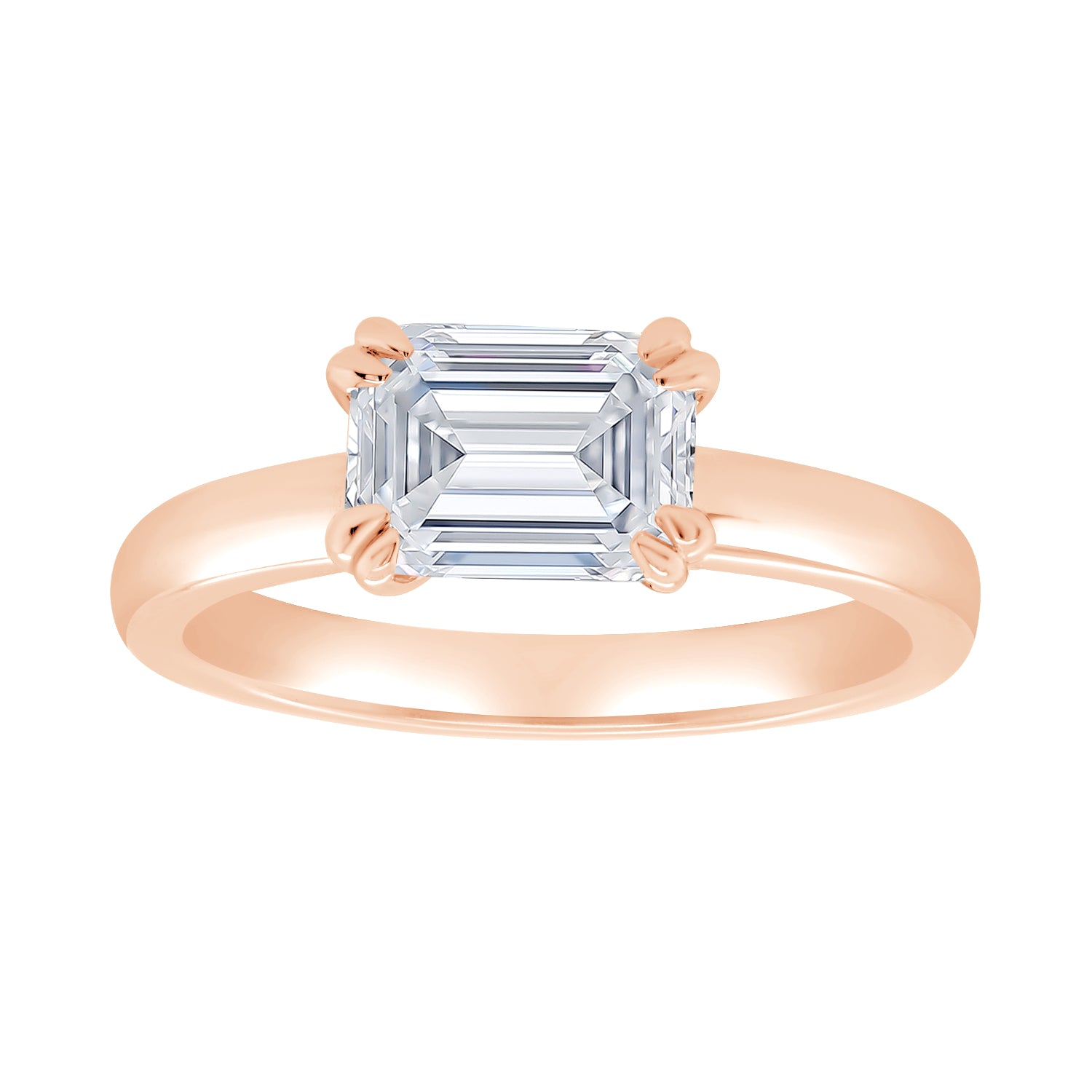 Leda Emerald Engagement Ring
