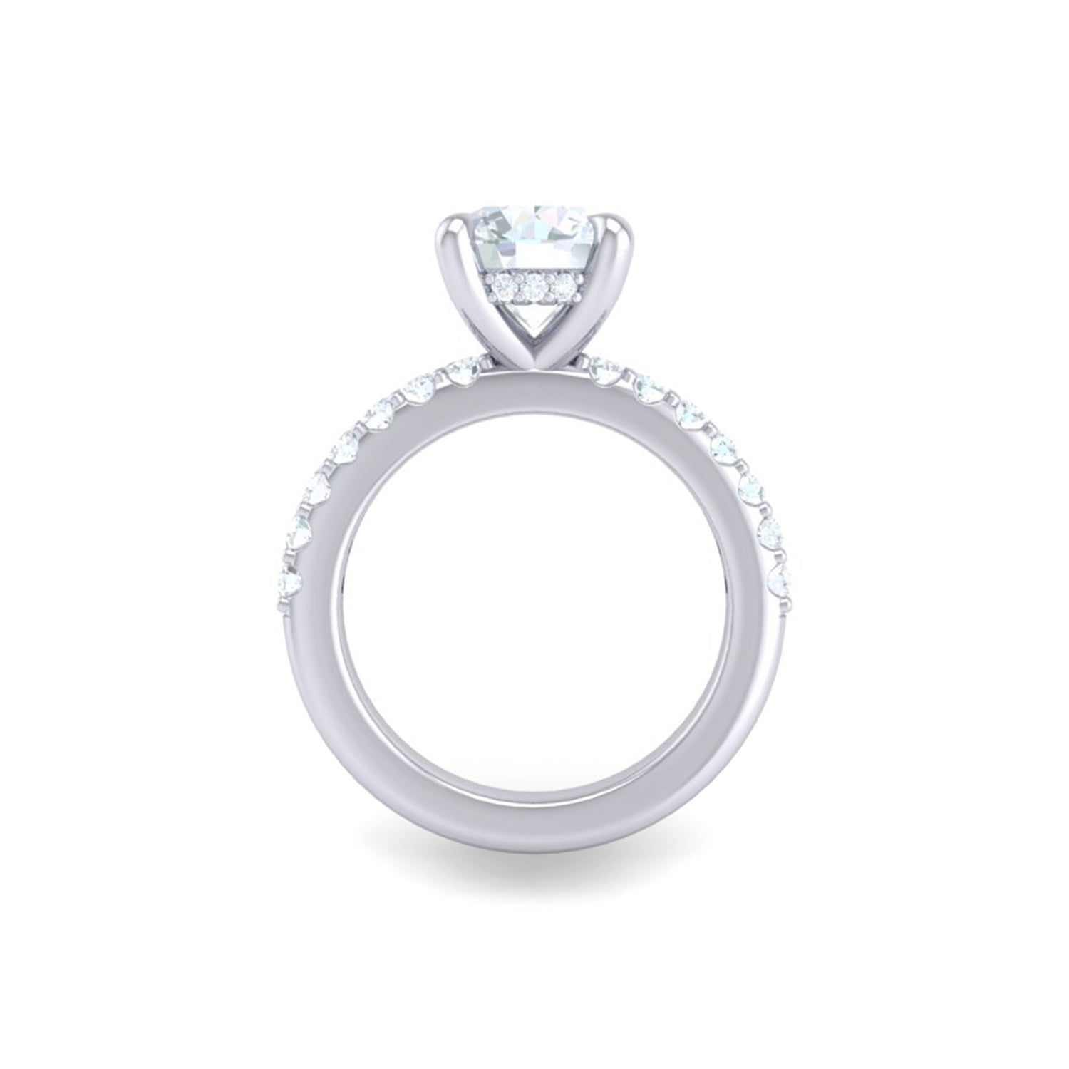 Luna Round Engagement Ring