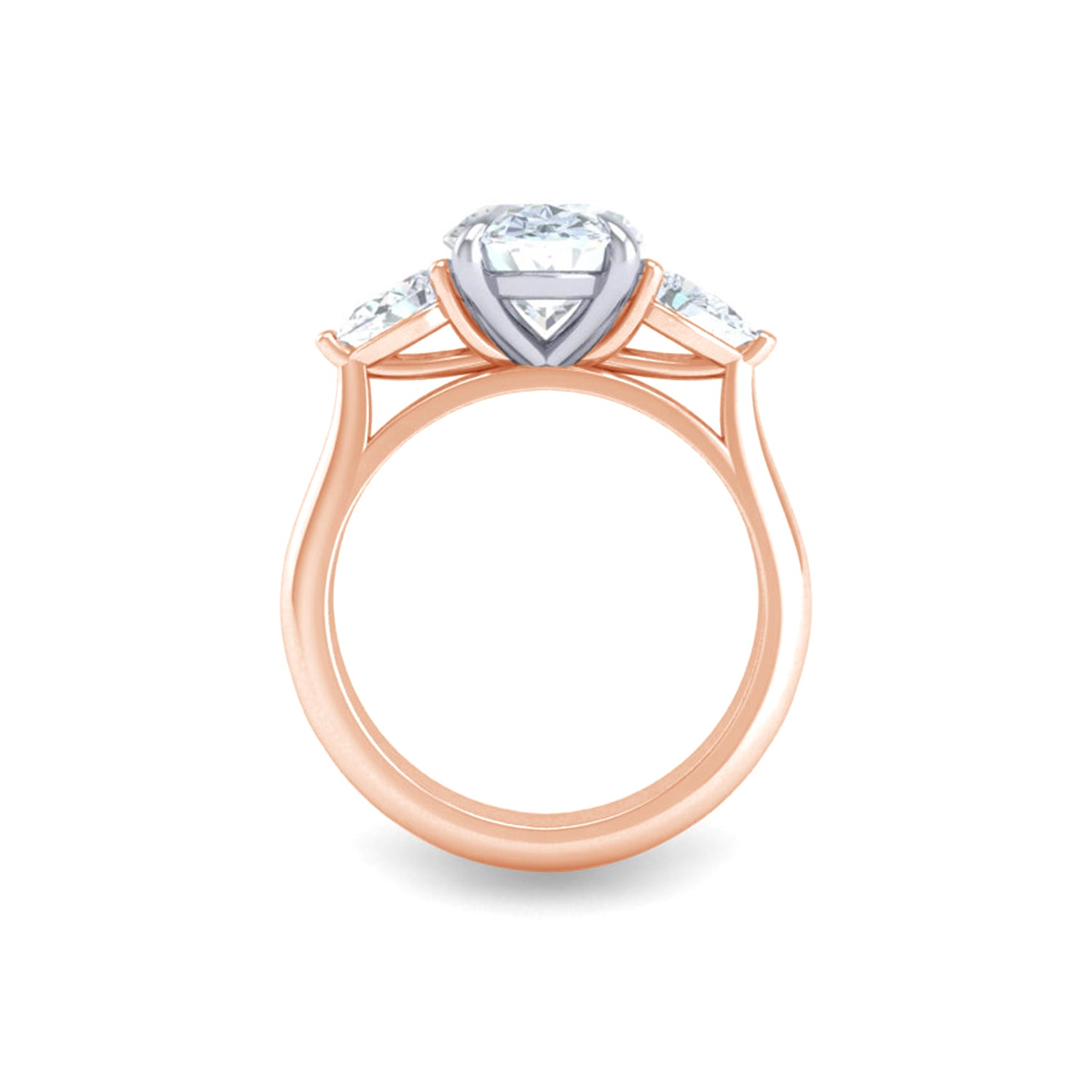 Ursa Oval Trilogy Engagement Ring