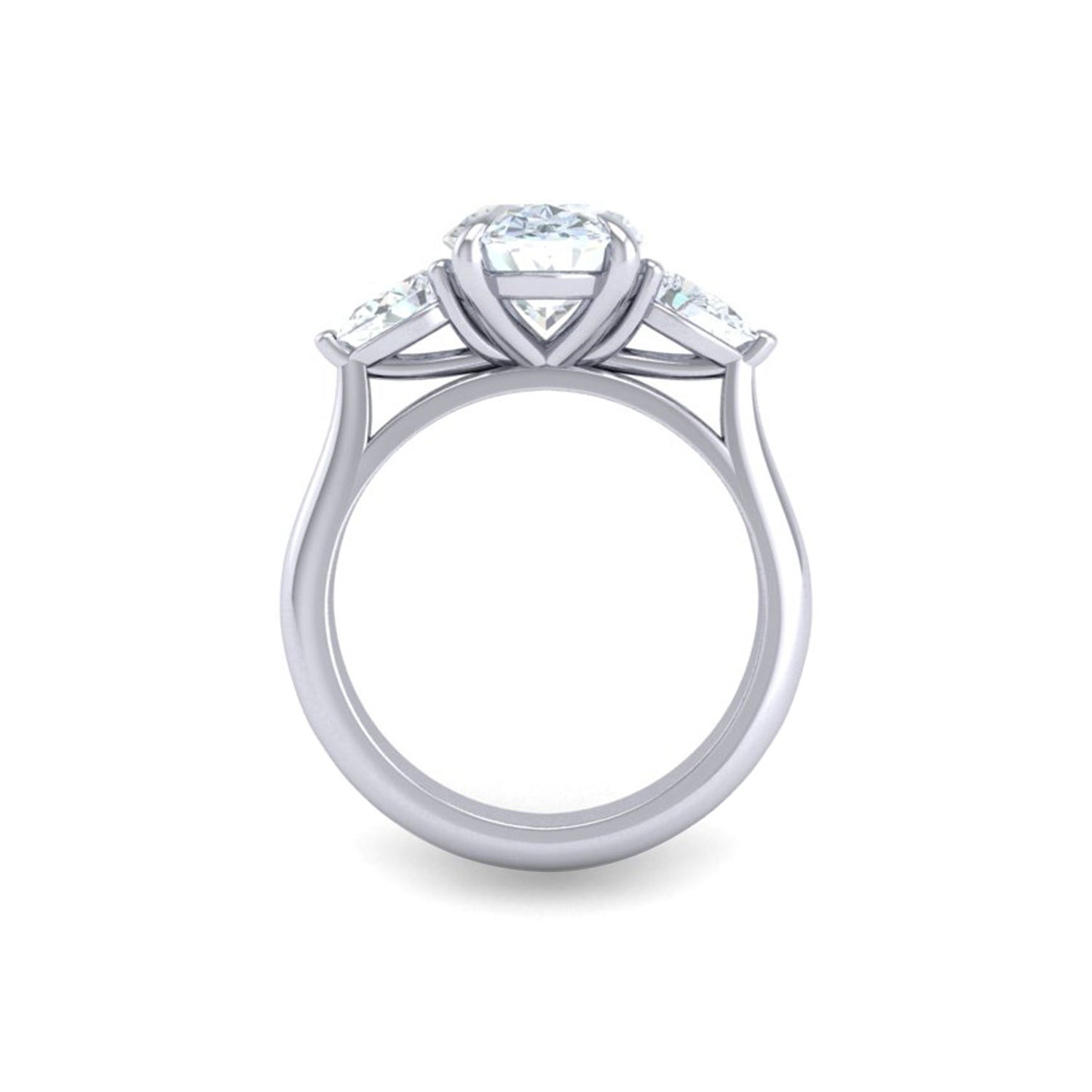Ursa Oval Trilogy Engagement Ring
