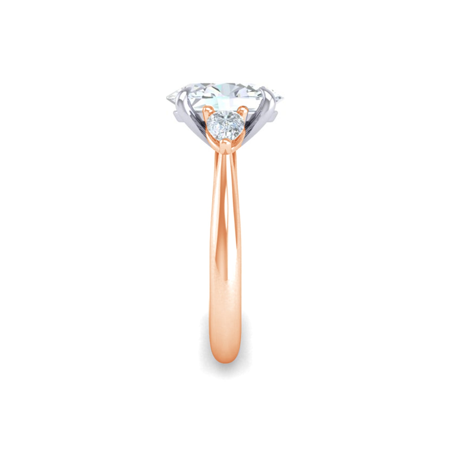 Ursa Oval Trilogy Engagement Ring