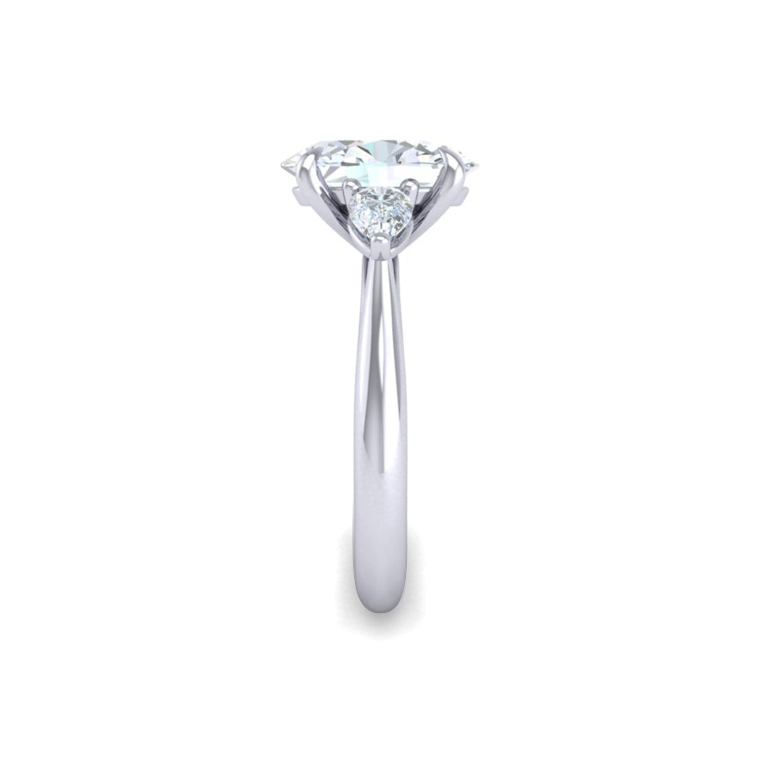 Ursa Oval Trilogy Engagement Ring