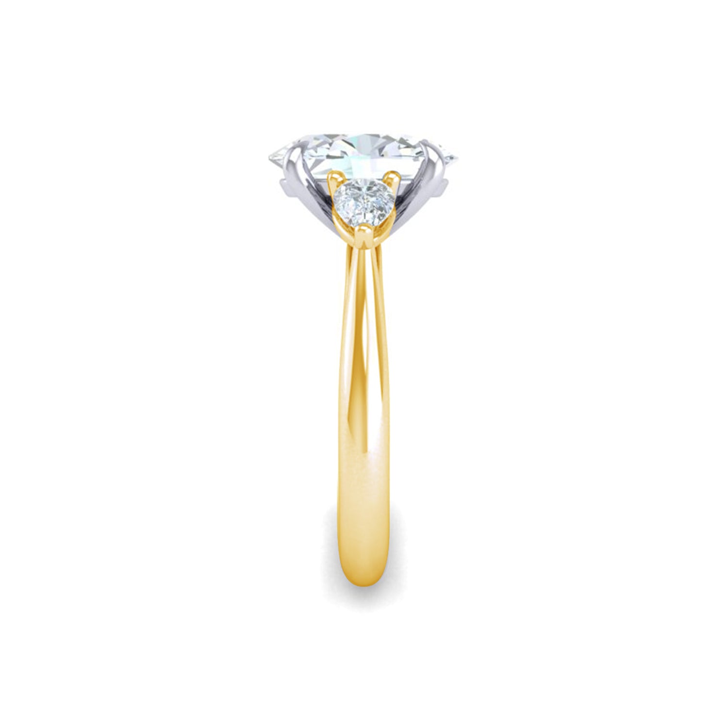 Ursa Oval Trilogy Engagement Ring