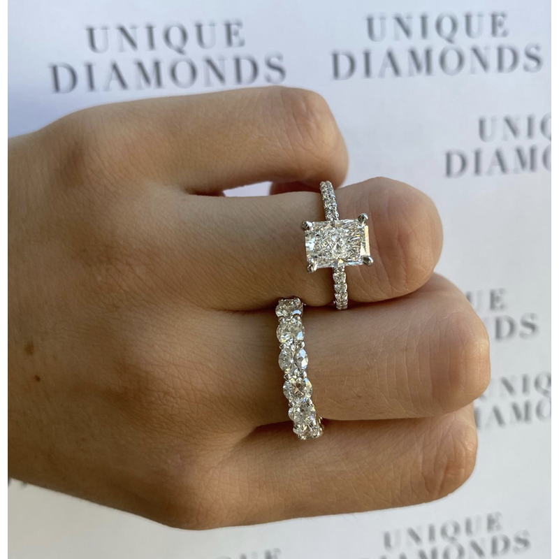 0.30ct Round Brilliant Cut Diamond Prong Set Wedding Ring