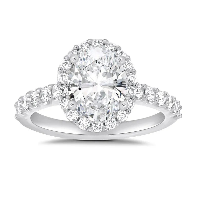 Oval Holly Halo Engagement Ring