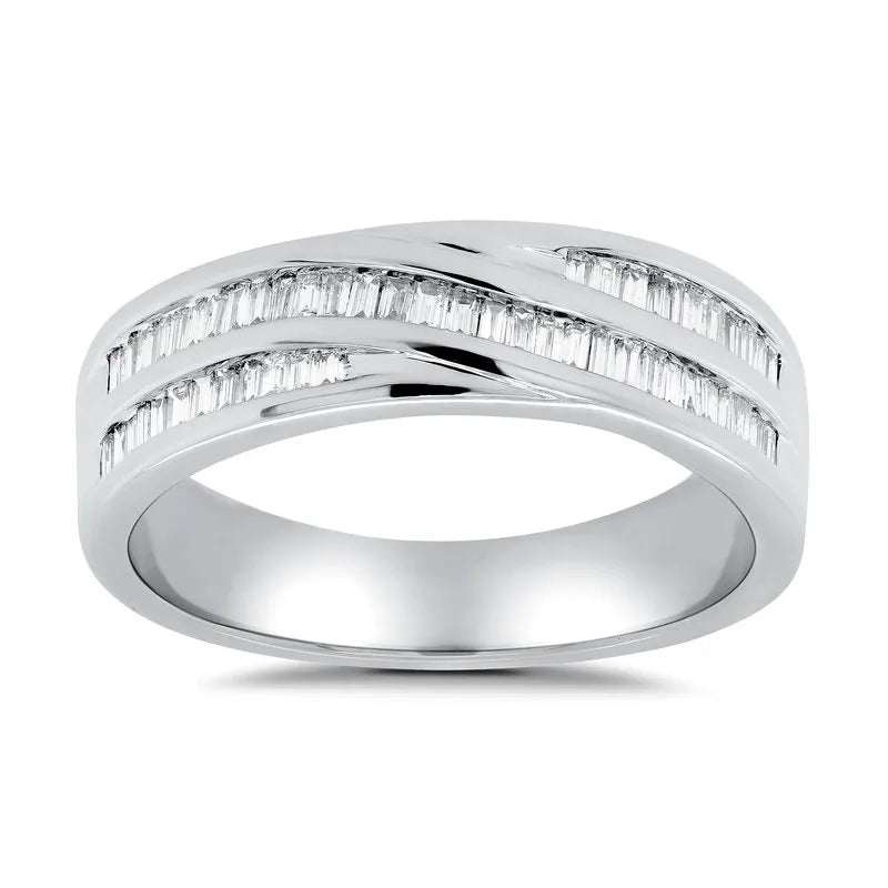 Baguette Diamond Channel Set Wedding Ring