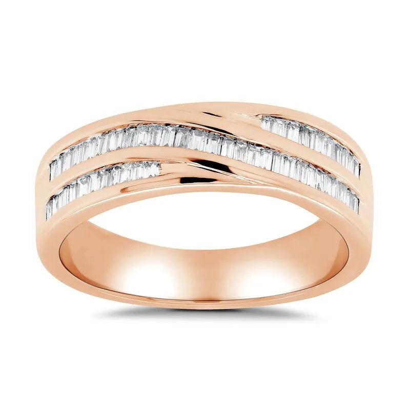 Baguette Diamond Channel Set Wedding Ring