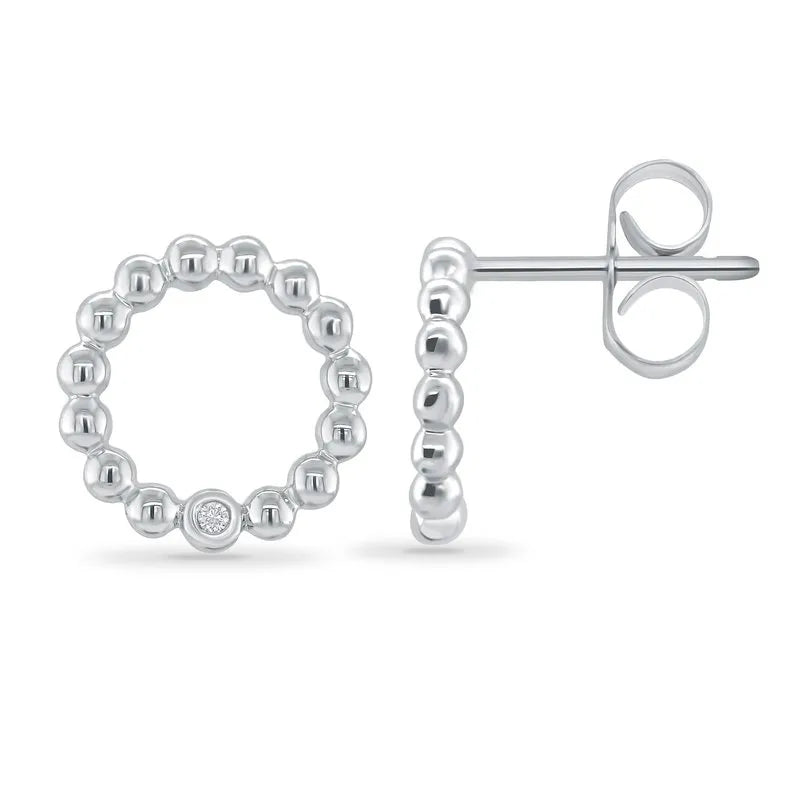 Hidden Gem Circle Earring