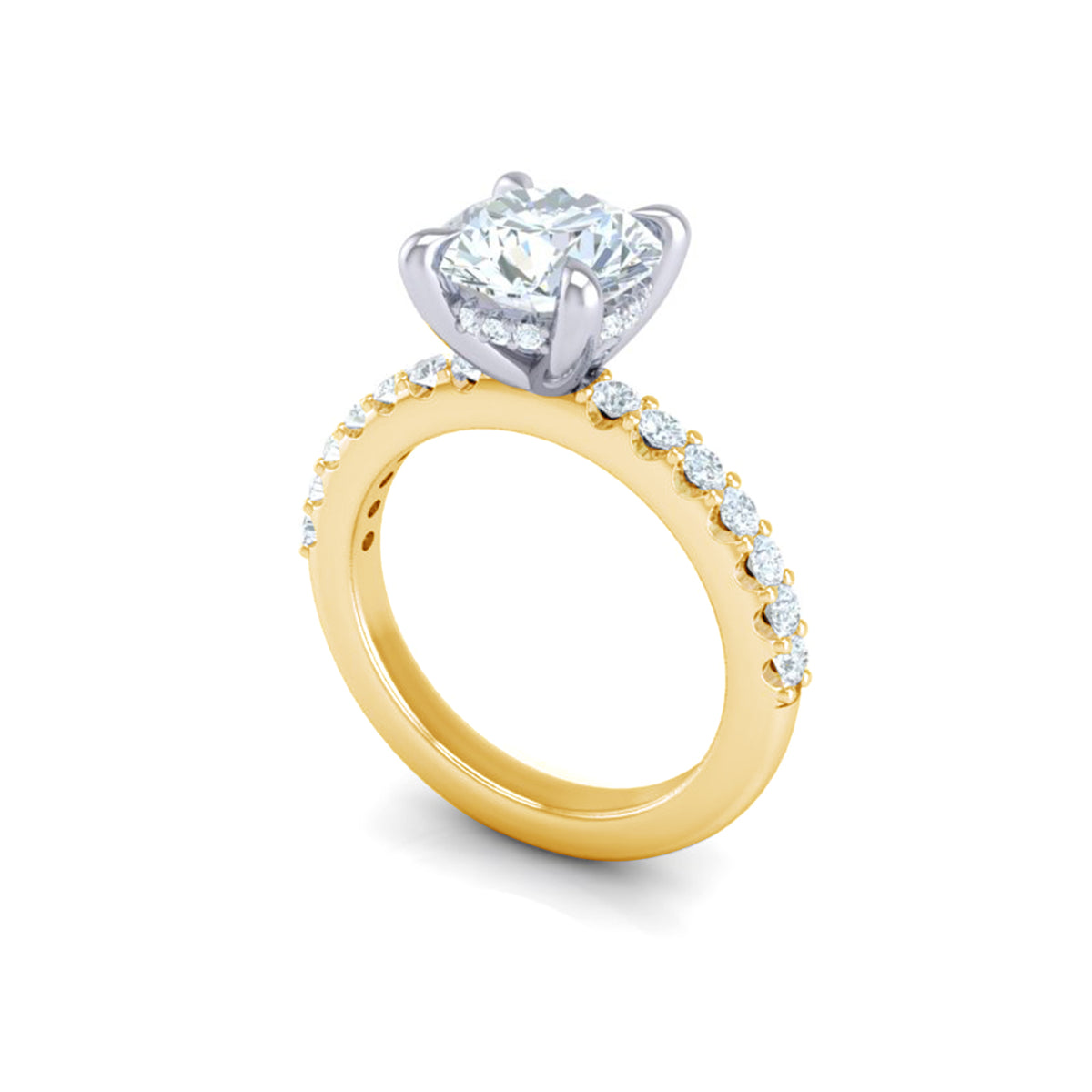 Luna Round Engagement Ring