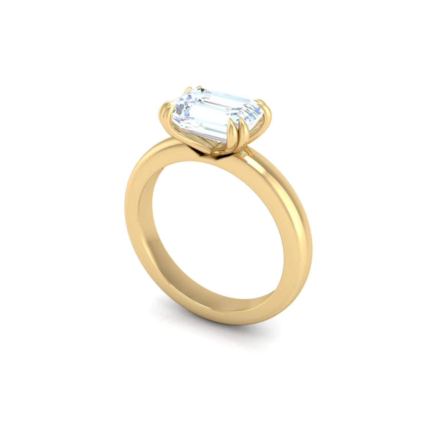 Leda Emerald Engagement Ring