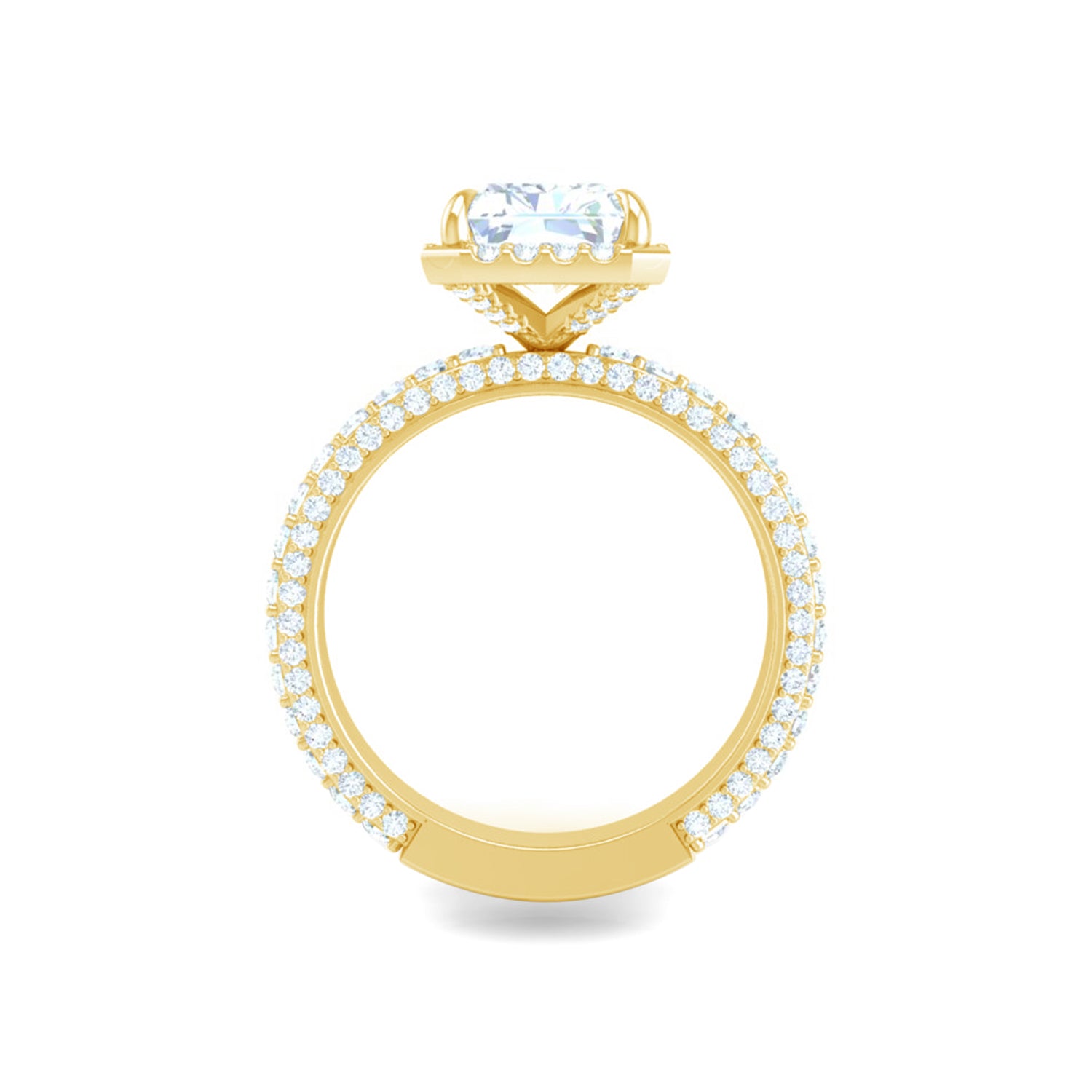 Galaxy Engagement Ring All Diamonds