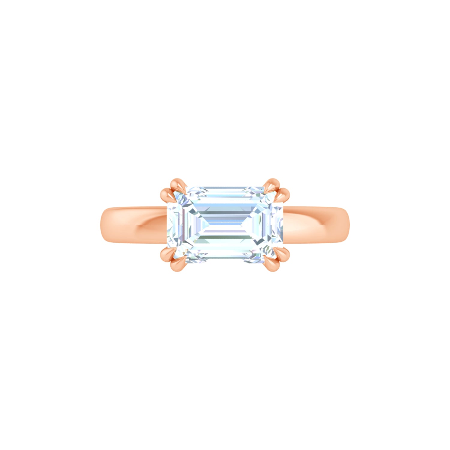 Leda Emerald Engagement Ring