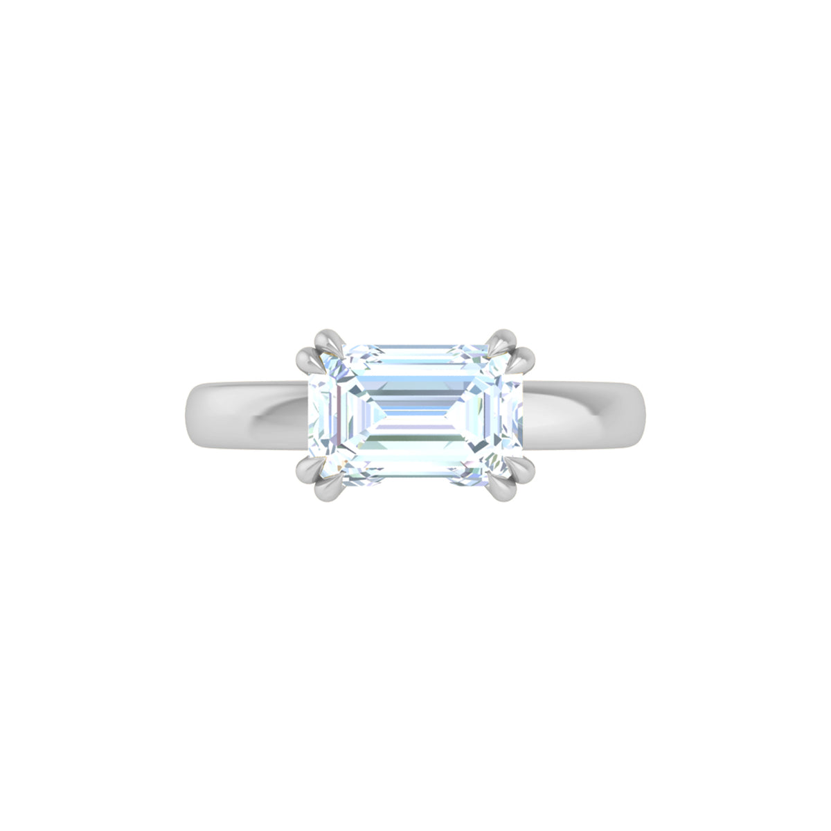 Leda Emerald Engagement Ring