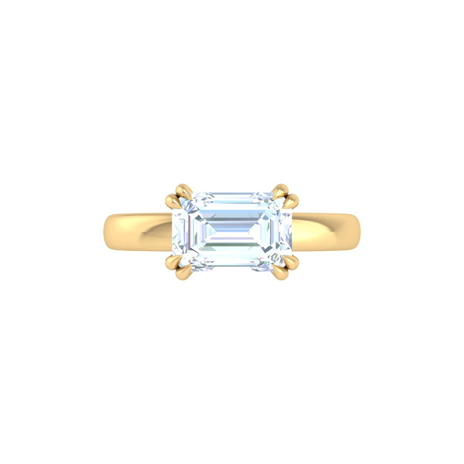 Leda Emerald Engagement Ring