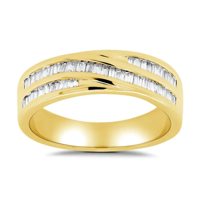 Baguette Diamond Channel Set Wedding Ring