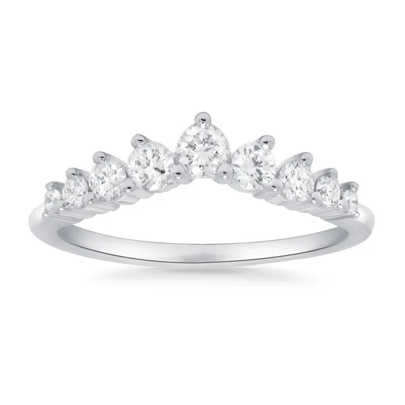 Crown Diamond Wedding Ring