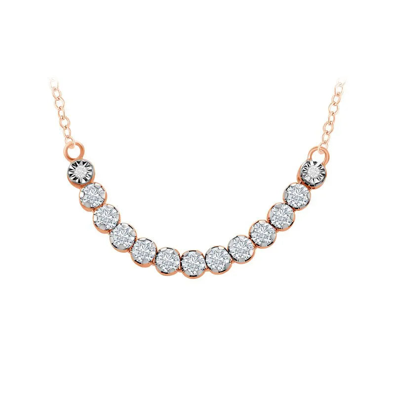 Diamond Arched Necklace