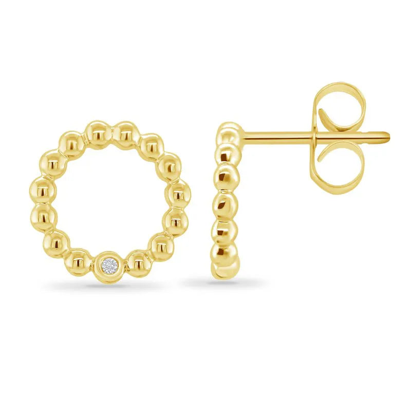 Hidden Gem Circle Earring