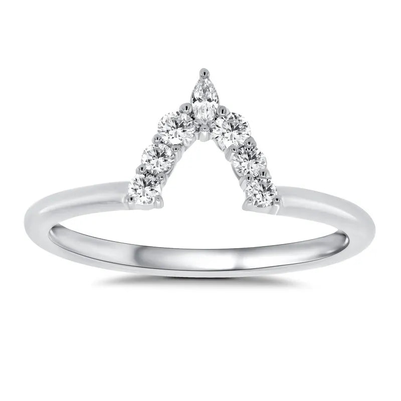 Halo Prong Set Diamond Wedding Ring